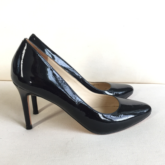 cole haan black patent leather pumps